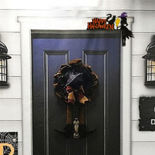 Halloween Door Crest, Horror Door Frame Wall Art Decoration Sculpture, Door Frame Decoration Statue