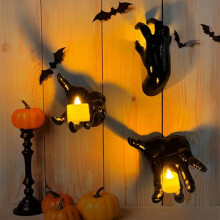 Halloween Decorations Wall Mounted Creepy Reaching Hands Horror Hands for Wall Decorations Gothic Hanging Sculpture B