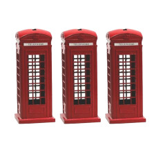 Cabina Telefonica Salvadanaio Salvadanaio Souvenir Ottimo Regalo per I Bambini Decorazione Domestica 18 cm