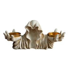 Candle Holder Vintage Resin Figurine Halloween Candle Holder Candlestick for Table B