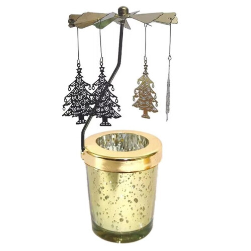Rotating Candle Holder  Candlelight Dinner Props Rotating Projection Candle Holder,Tree 1
