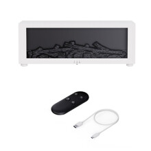 Flame Aroma Diffuser Fireplace Essential Oil Diffuser Air Humidifier Cool Mist Difusor with Realistic Fire Night Light A