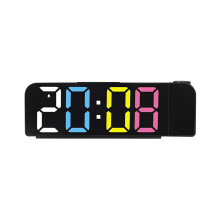 Simple Projection Alarm Clock LED Large Font Display Electronic Clock with Temperature Display G Style