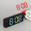 Simple Projection Alarm Clock LED Large Font Display Electronic Clock with Temperature Display F Style 1