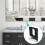 10pcs Heavy Duty Mirror Hanging Kit, Heavy Mirror Mounting Hardware Mirror Clips for Wall Mounting, Single Hole Silver 4
