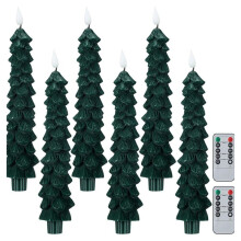 Lámpara de Vela de Simulación de Piña Navideña LED Lámpara de Modelado de Ambiente Decorativo Navideño Juego de Velas Navideñas