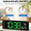 Digital Wall Clock, Large Display Digital Clock with Remote Control,for Living Room, Bedroom, Decor, Gift for Elderly 5