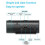 Projection Alarm Digital Clock USB Rechargeable Electronic Clock with 180 Rotating Projector 4 Level Brightness Dimmer 7