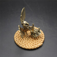 Owl Figurine Miniature Tea Pet Crafts Desktop Ornaments Animal Home Decor Accessories Gift