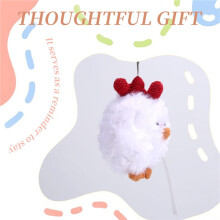 Crochet Chicken Toy Figurine, Cute Crochet Positive Animal Doll, Soft Knitted Toy, Encouragement Gift