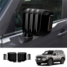 Car Rearview Mirror Cover Trim Sticker for Prado LC250 2024 Door Mirror Shell Glossy Black