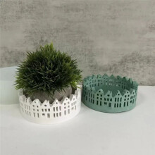 Novo Molde de Silicone para Porta-Velas de Casa Oca Molde para Decoração de Velas de Casa Molde para Fazer Resina de Concreto DIY
