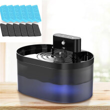 Nieuwe Vervangende Filters voor Kattenfonteinen, 2,2 L/74 Oz Automatische Vervangende Filters en Sponzen voor Kattenfonteinen, 6 Stuks
