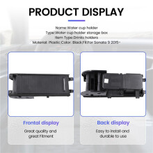 Car Center Console Water Cup Holder Storage Box Drinks Holders for Sonata 9 2015-
