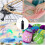 10Pcs Precision Tip Applicator Bottles Black Metal Needle Plastic Bottle 10ML Precision Tip Applicator Bottles 5