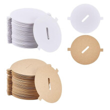 240 Fundas Antipolvo para Velas, 2 Colores, Tapas de Papel para Velas, Decoración de Velas, Adorno para Velas de 2,12 Pulgadas