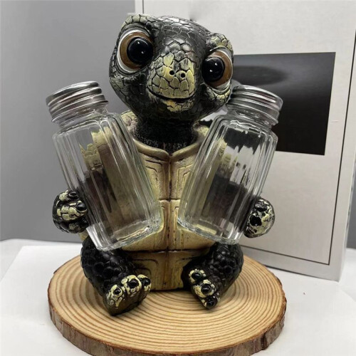 Home Kitchen Turtle Simulation Animal Salt Shaker Decoration Crafts Kitchen Gift 1