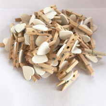 H Heart Love Wooden Clothes Photo Paper Peg Pin Clothespin Postcard Clips Home Wedding Decoration Stationery