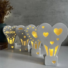 Heißluftballon-Silikonform, Gips, DIY, Xingxing Aixin, Hausdekorationsform, Teelichthalter, Zement, Gipsform, B