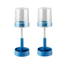 Porte-Brosse à Dents avec Couvercle, Compatible avec les Brosses à Dents éLectriques et les Brosses à Dents Classiques, Bleu
