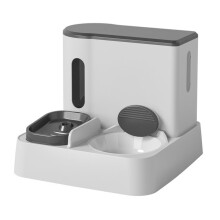 Automatic Pet Feeder with Water Dispenser, Dual Ceramic Bowls for Cats and Dogs, Easy to Clean Ref: 7690
