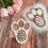 Easter Rabbit Foot Print Stencil Floor Bunny Foot Print Template Reusable Stencil 4