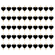 B Herz Liebe Holz Kleidung Foto Papier Klammer Pin WäScheklammer Postkarte Clips Home Hochzeit Dekoration Briefpapier