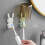Toothbrush Holder Wall Mounted, Multi-Function Hook Waterproof Self Adhesive Single Toothbrush Hook Plug Holder for Wall 5