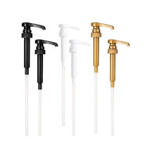Coffee Syrup Pump Dispenser, 6 Pack Syrup Pump for 750Ml/25.4 Oz Syrup Bottle, 3Colors Pumps for Coffee Syrup Bottle