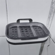 Non-Slip Soap Holder Bathroom Strong Suction Drain Rack Soap Dishes Household Suction Cup Wall Mounted Soap Dish