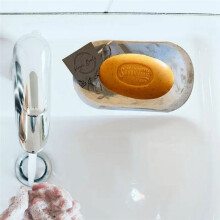 1PCS Resin Soap Dish Holder Resin Vintage White Soap Holder for Shower Bathroom Kitchen Sink Retro Country