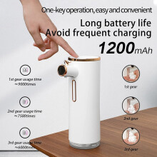 Automatic Foam Soap Dispenser, Touchless Electric Soap Dispenser, Auto Adjustable Soapdispenser for Kitchen Bathroom