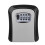 Wall Mount Key Lock Box 4 Digit Password Code Security Lock for Home Office Key Safe Secret Storage Box Organizer 1