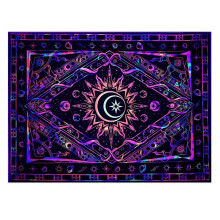 for Bedroom Aesthetic Room Decor Wall Blacklight UV Reactive Black Light Posters Colorful A