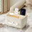 Tissue Storage Box, Multifunctional Tissue Box Holder, Modern Tissue Dispenser, Tissue Cover Nightstand Organizer,A 5