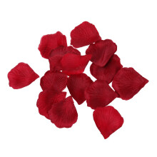 300 pzs Tela Rosa flor de los petalos de los favores para fiesta de la boda Decoracion Roja