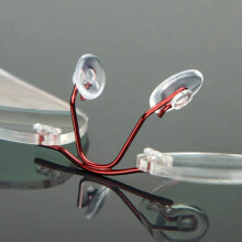Soft elliptical silicon nose pad for glasses (transparent, 5 pairs)