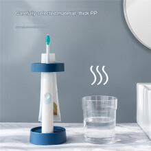 Porte-Brosse à Dents avec Couvercle, Compatible avec les Brosses à Dents éLectriques et les Brosses à Dents Classiques, Blanc