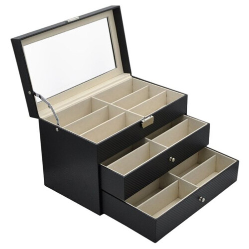 3 Tier 18 Slot Glasses Sunglasses Organizer Display Glasses Texture Pattern 1