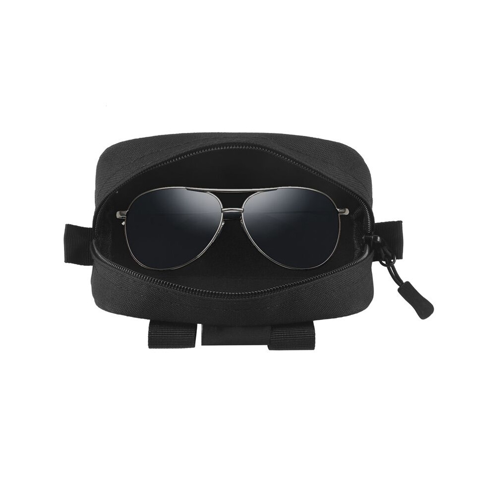 Nylon Eyeglasses Hard Case Anti-Shock Molle System Sunglasses Pouch Portable Waterproof Sunglasses Bag Eyewear Accessoies