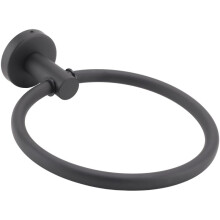 Anneau Porte-Serviettes pour Salle de Bain, Porte-Serviettes Rond Support Mural en Acier Inoxydable 304 Finition BrosséE (Noir)