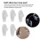 Soft elliptical silicon nose pad for glasses (transparent, 5 pairs) 1