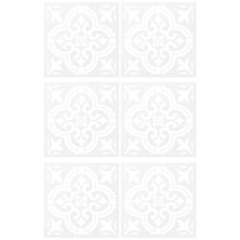 6 Pcs DIY Painting 30X30cm Vintage Flower Pattern Stencils Template for Tile Wall Floor Furniture Painting Decorative
