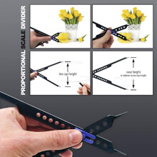 Proportional Divider Drawing Tool for Artists, Gray Scale Value Finder, Color Wheel and Artists View Catcher Finder