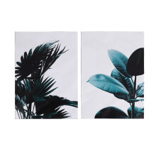 2St/Set GröNt PLANT Canvaskonsttryck VäGgaffisch VäGgbilder MåLa VäGgkonst för Sovrum Vardagsrum Heminredning Ram IngåR Ej 21Cm X 30Cm