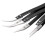 3Pcs Ceramic Tweezers with Black Handle Corrosion-Resistant Insulation Maintenance and Clamping Tools 1
