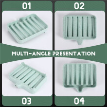 Sponge Holder Storage Rack Drain Soap Box Tray Soapbox 1 Pcs Shower Soap Tray Tool Soap Dish Plate Holder Green