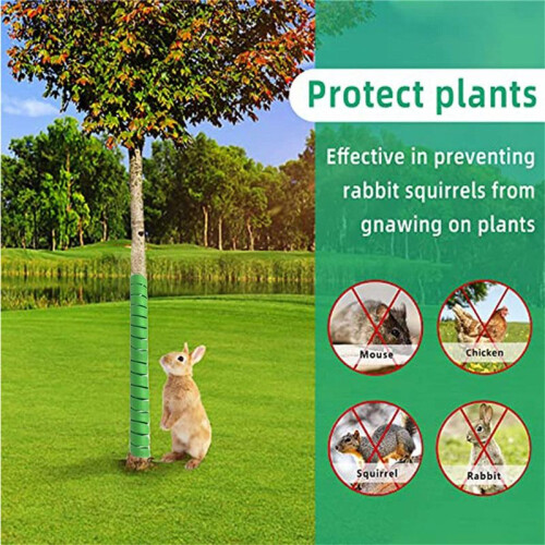 4PCS Tree Trunk Protector Plastic Spirals Tree Guards Trunk Protector Tubes Wraps Protect Plant From Deer Rabbit Cats A 2