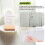 Double Soap Dish Strong Suction Soap Holder Cup Tray for Shower Bathroom (White) 6