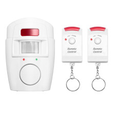 Alarm Czujnika Ruchu na Podczerwień - Alarm WłAmaniowy z 2 Pilotami, Odpowiedni do Domu / GarażY / SklepóW